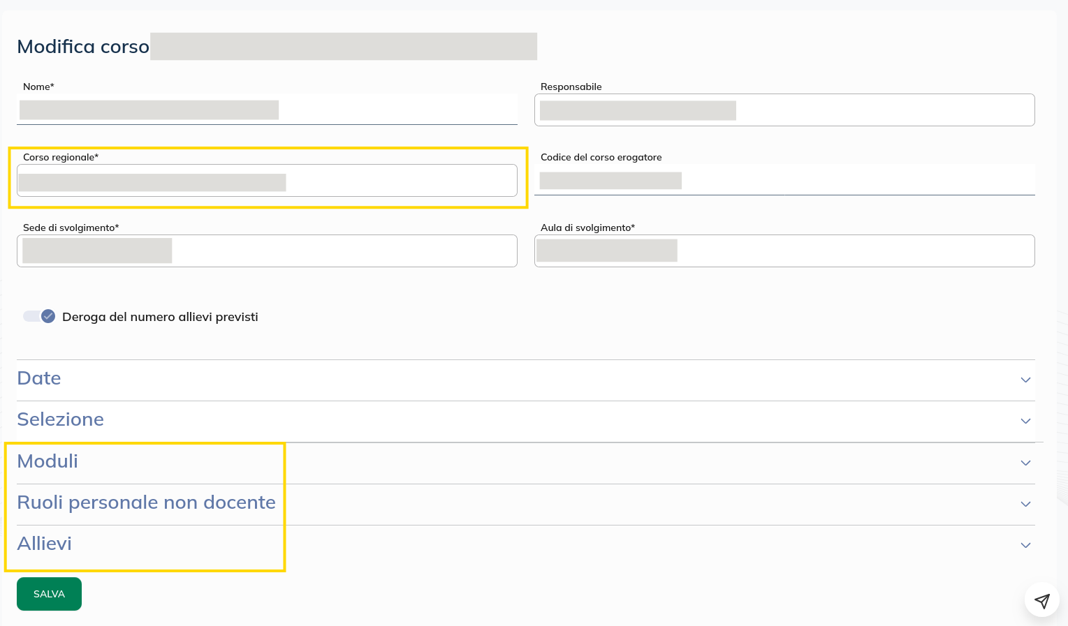 Immagine Course course edit