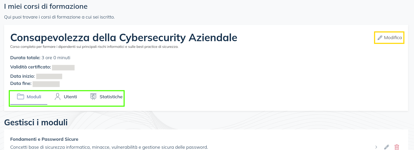 Immagine Learning admin detail