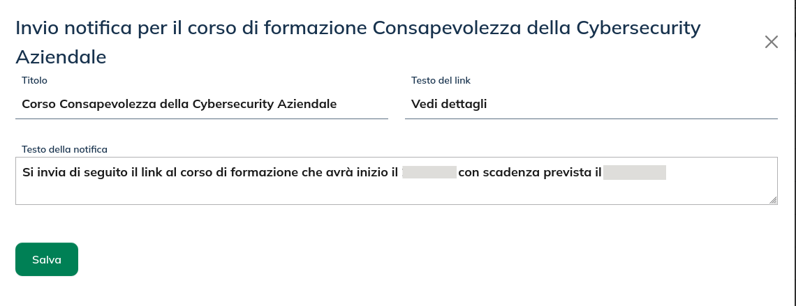 Immagine Learning admin users send