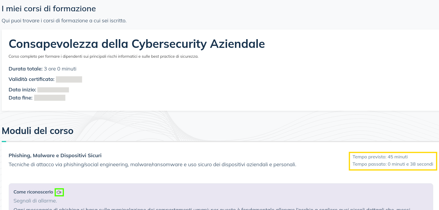 Immagine Learning module